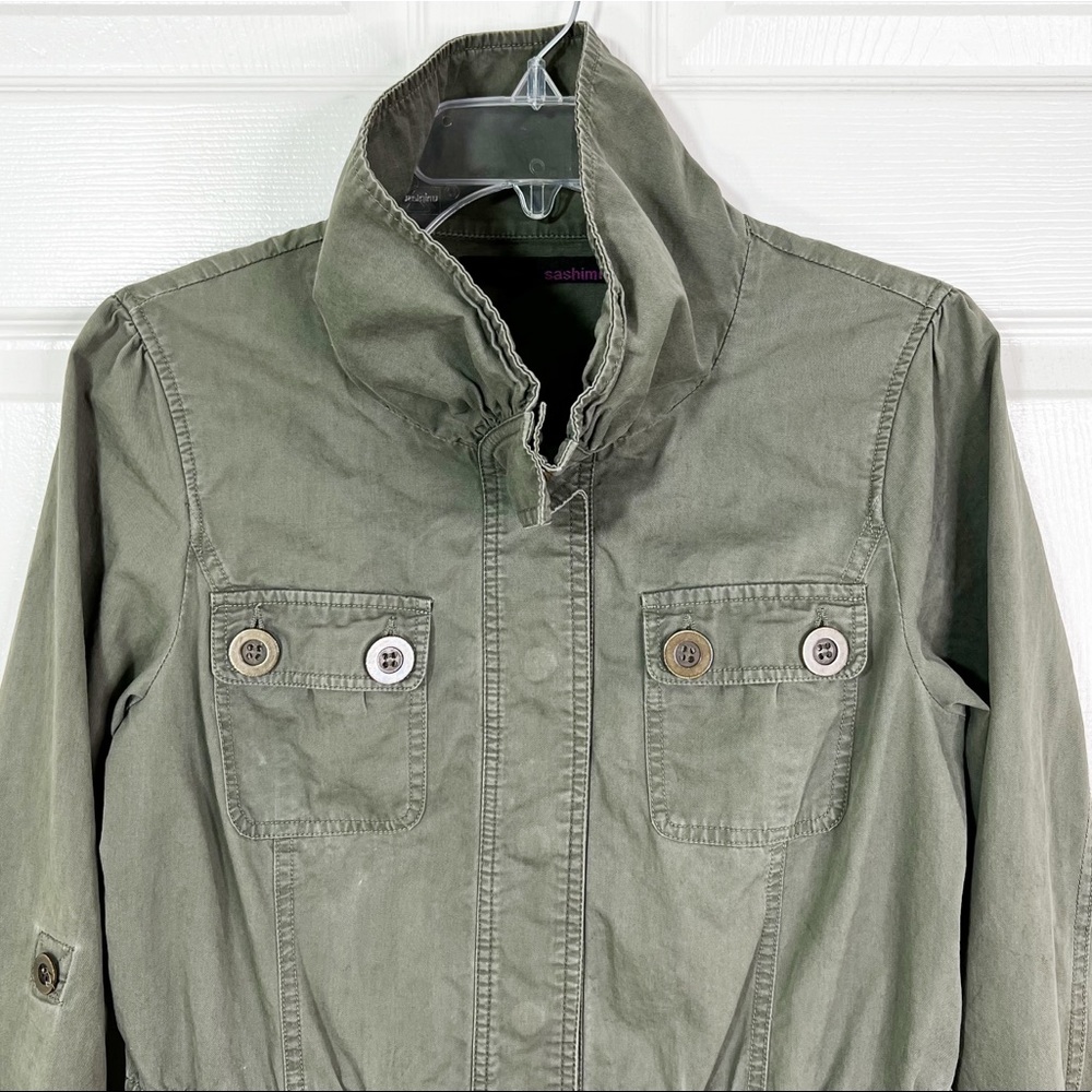 Sashimi Lightweight Army Green Jacket Size S - Picture 5 of 13